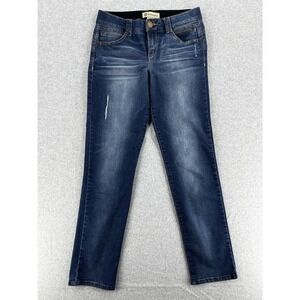 Democracy Ab Technology Jeans Womens 6 Blue Denim Mid Rise Stretch Jeans